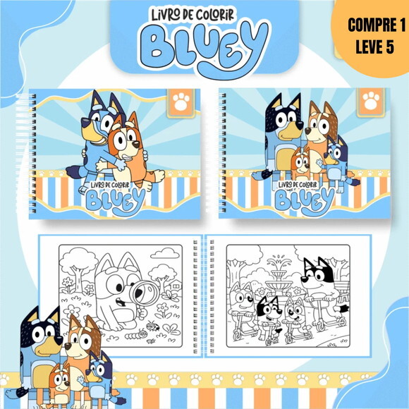 Arquivo Digital Bluey Livros de Colorir -3386
