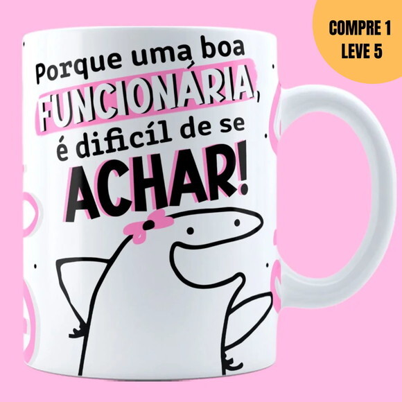 Arquivo Digital Boa Funcionária Arte para Caneca -1976