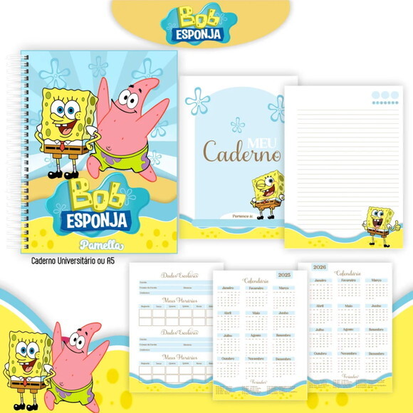 Arquivo Digital Bob Esponja Capas e Miolos 2025 - 171