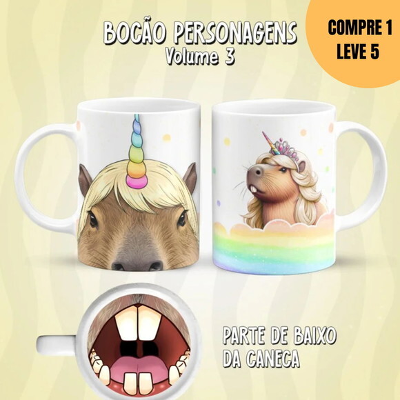 Arquivo Digital Bocão Personagens Arte para Canecas -2427