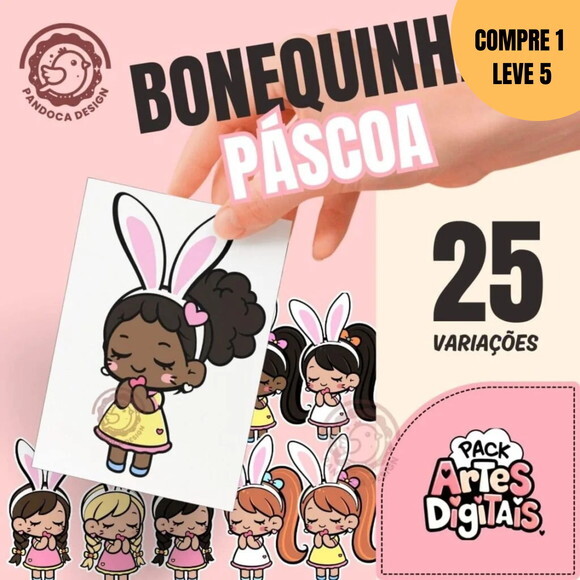 Arquivo Digital Bonequinhas Páscoa -2177