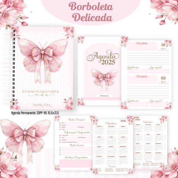 Arquivo Digital Borboleta Delicada Capas Miolos 2025 - 159