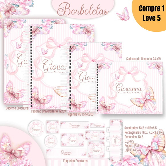 Arquivo Digital Borboletas Kit Escolar 2025-1344
