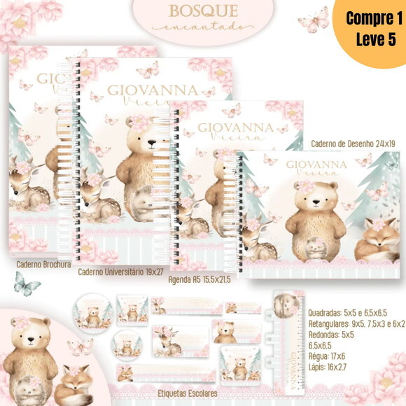 Arquivo Digital Bosque Encantado Kit Escolar 2025 -1089