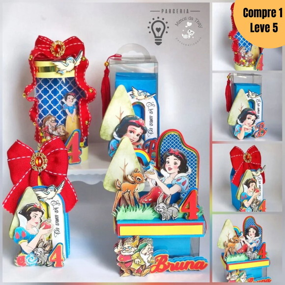 Arquivo Digital Branca de Neve Kit Festa Pronta -1031
