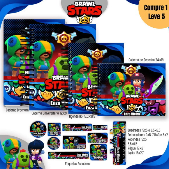 Arquivo Digital Brawl Star Kit Escolar 2025 -1070