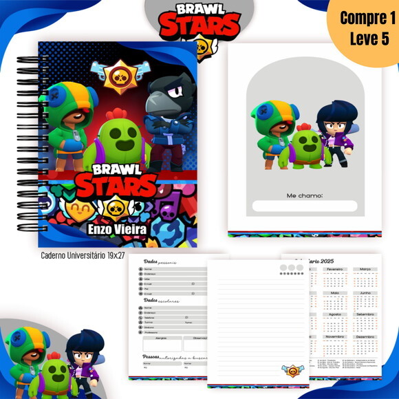 Arquivo Digital Brawl Star Kit Escolar 2025 -1070