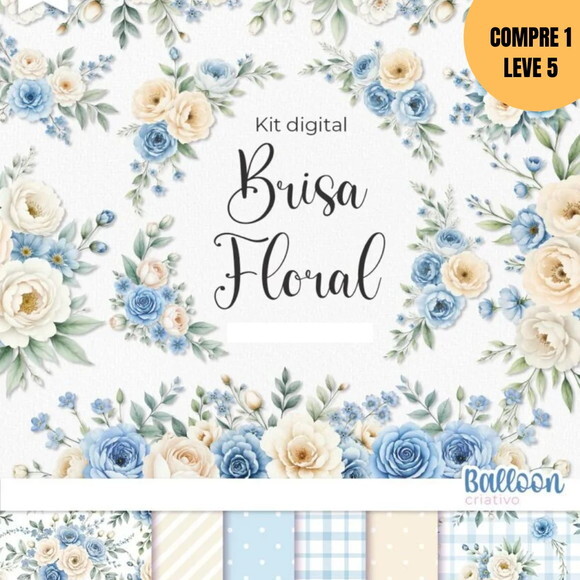 Arquivo Digital Brisa Floral Kit Digital -4177