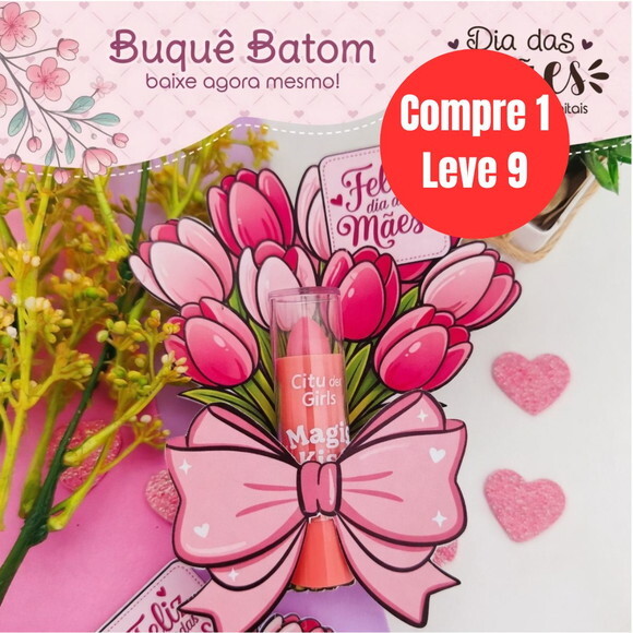Arquivo Digital Buquê Batom Dia das Mães -6911