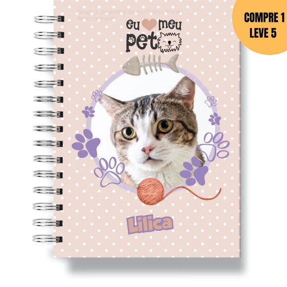 Arquivo Digital Cadernetas Pets Cachorro e Gato -3415