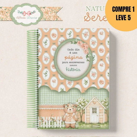 Arquivo Digital Caderno A5 Natureza Serena -6309