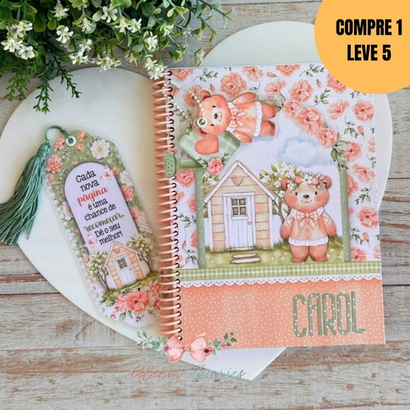 Arquivo Digital Caderno A5 Natureza Serena -6309