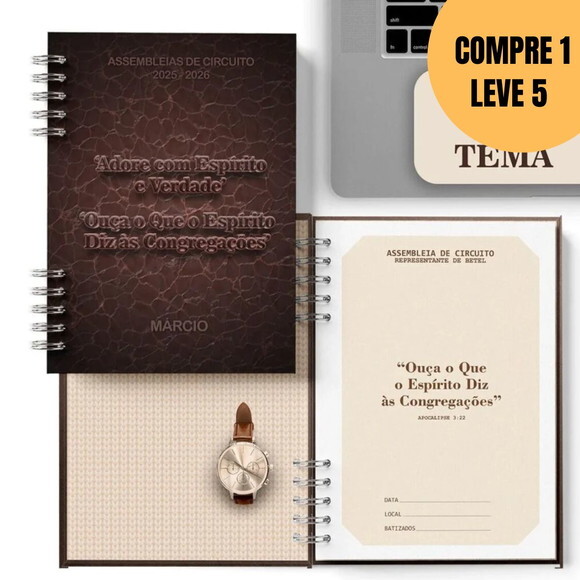 Arquivo Digital Caderno Assembleias 2025 e 2026 com Tema