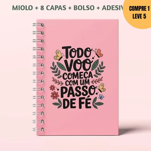 Arquivo Digital Caderno de Anotações Borboletas Frases -3799