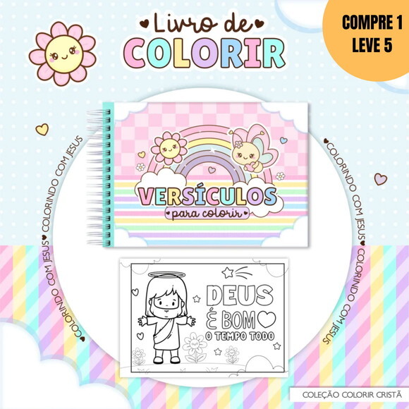 Arquivo Digital Caderno de Colorir Versículos -2916