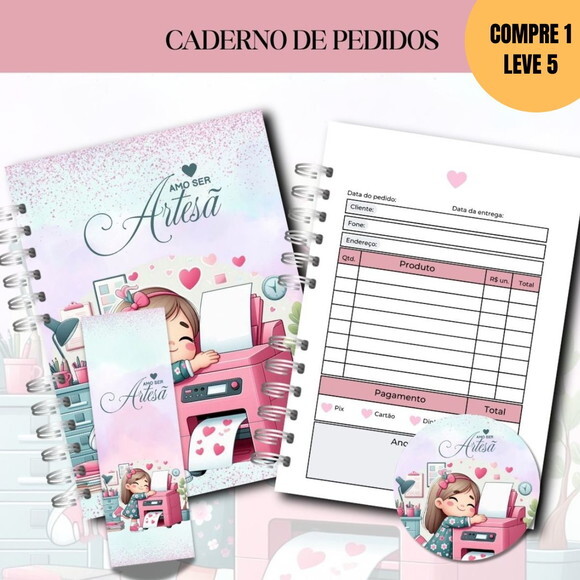 Arquivo Digital Caderno de Pedidos Artesã -4028