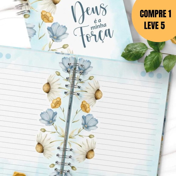 Arquivo Digital Caderno Pautado Flores do Campo -5036