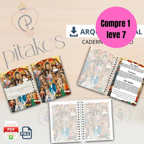 Arquivo Digital Caderno Pautado Diversas Santas -6415