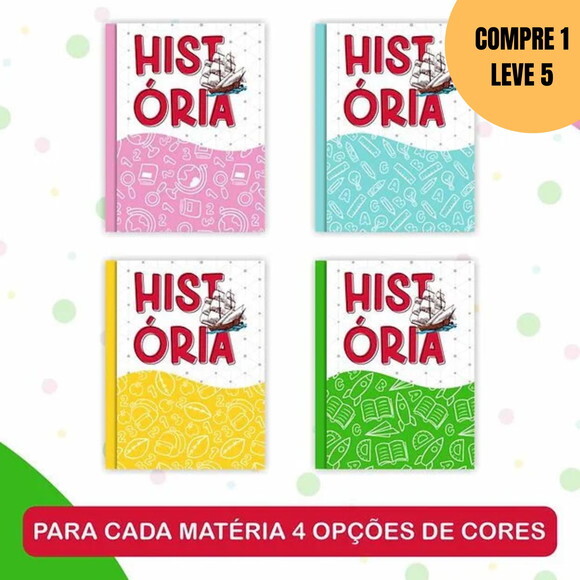 Arquivo Digital Cadernos Brochurão Matérias Escolares -6210