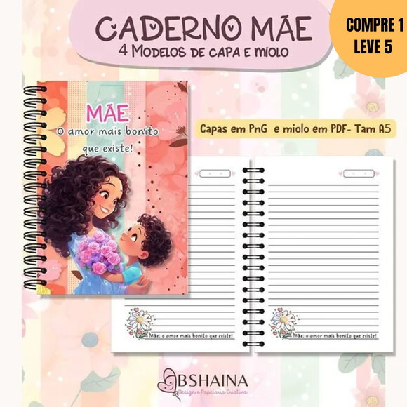 Arquivo Digital Cadernos Mãe A5 -3294