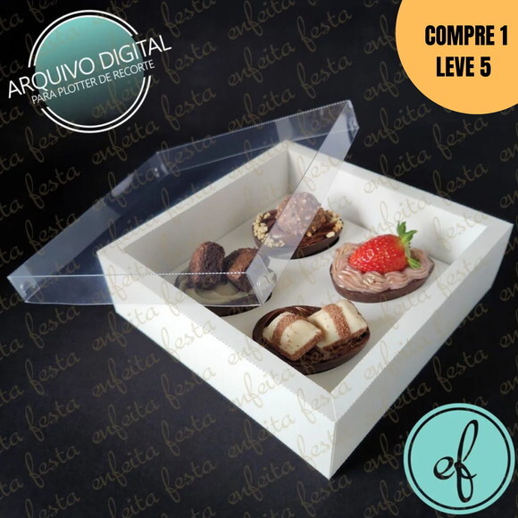 Arquivo Digital Caixa 15x15x5 4 Ovos 50g -2452