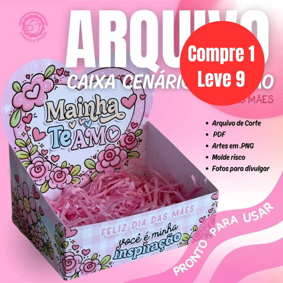 Arquivo Digital Caixa Cenário Coração Dia das Mães -6844