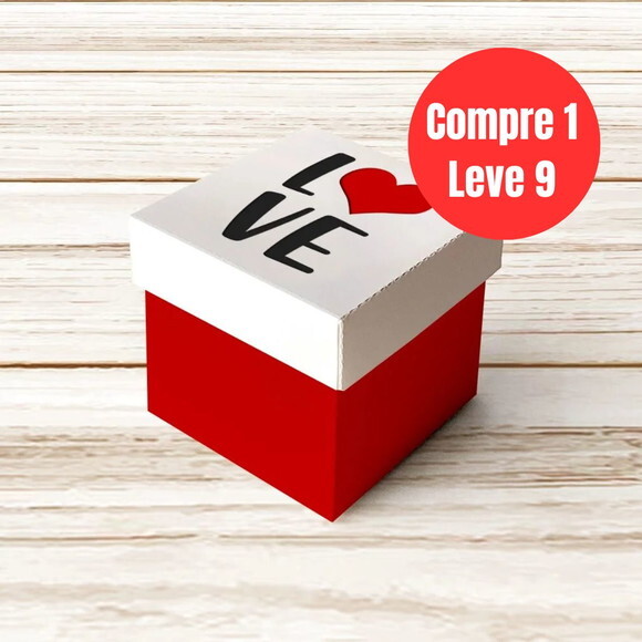 Arquivo Digital Caixa Cubo Love com Tampa -6803