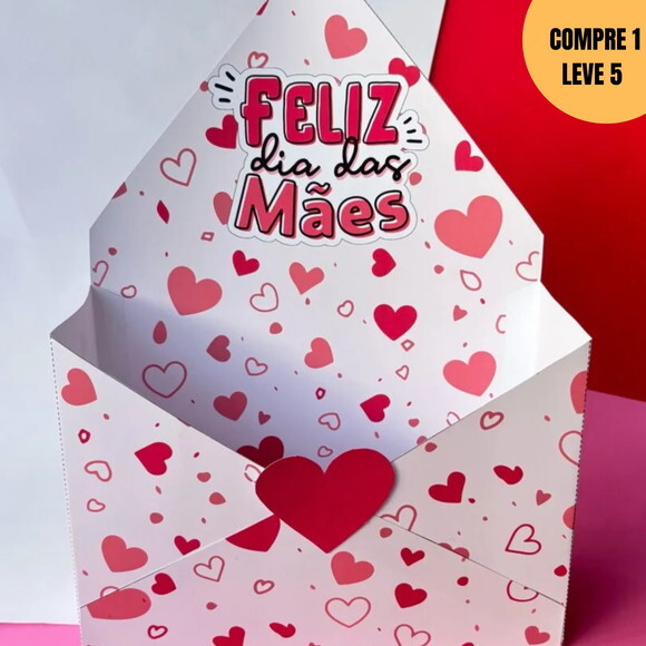 Arquivo Digital Caixa Envelope Dia das Mães -3137