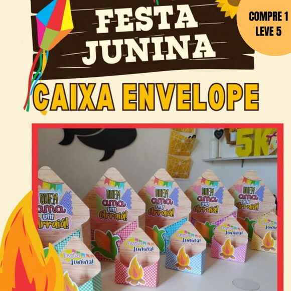 Arquivo Digital Caixa Envelope Junino -3532