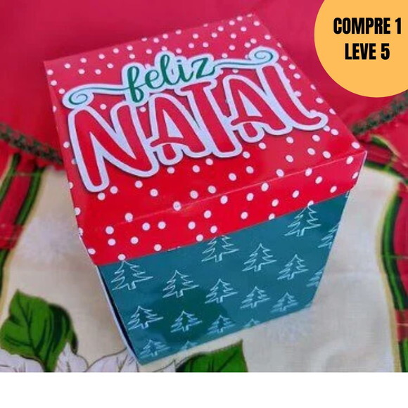 Arquivo Digital Caixa Explosão Vermelha Natal -5723