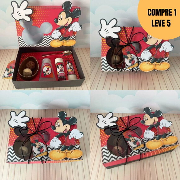 Arquivo Digital Caixa Mini Confeiteiro Mickey -2462