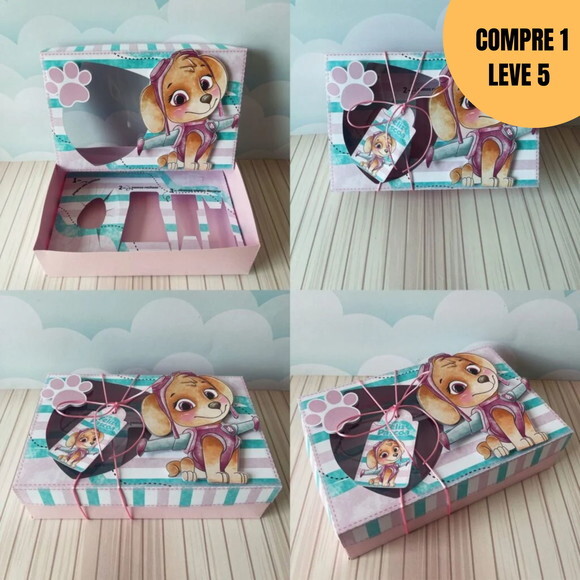 Arquivo Digital Caixa Mini Confeiteiro Patrulha Canina -2464