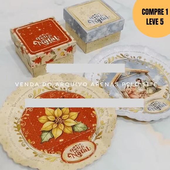 Arquivo Digital Caixa Mini Explosão Natal -5792