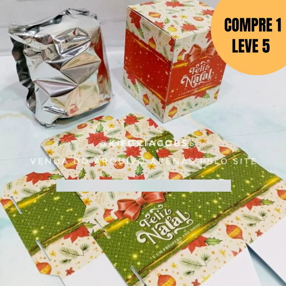 Arquivo Digital Caixa Mini Panetone Encaixe -5595