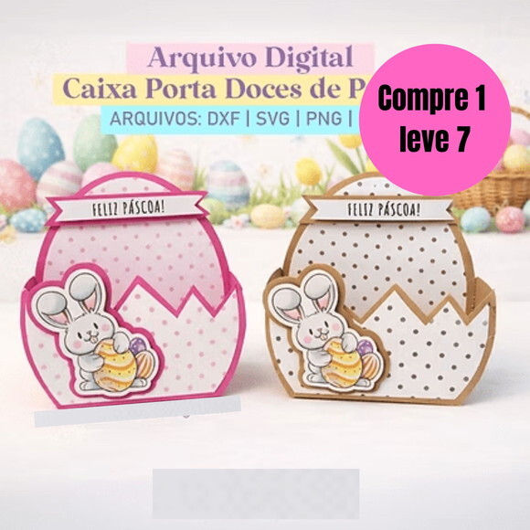 Arquivo Digital Caixa Porta Doces Páscoa -6582