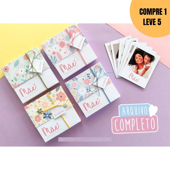 Arquivo Digital Caixinha de Foto Polaroid Dia das Mães -2433
