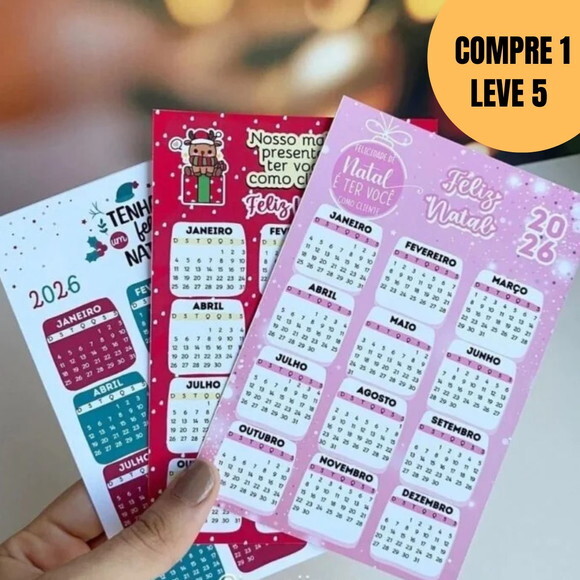 Arquivo Digital Calendário 2026 Natal 10×14 -5582