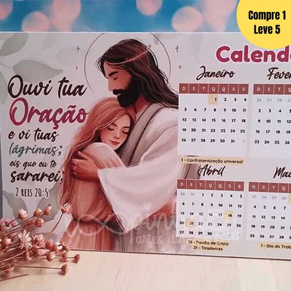 Arquivo Digital Calendário A4 de Mesa 2025- 408