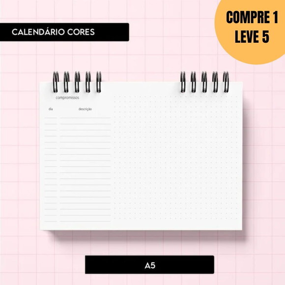 Arquivo Digital Calendário Cores 2026 -5321