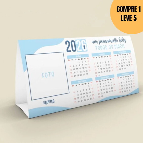 Arquivo Digital Calendário de Mesa 2026 com Foto -5622