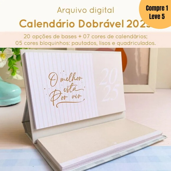 Arquivo Digital Calendário Dobrável 2025 -661