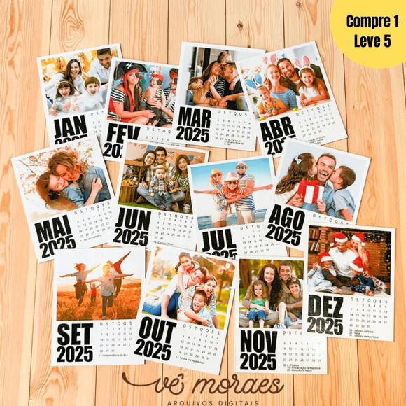Arquivo Digital Calendário Polaroid 2025 -458