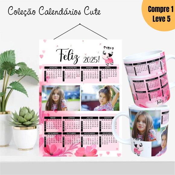 Arquivo Digital Calendários 2025 Coleção Cute 2025 -794