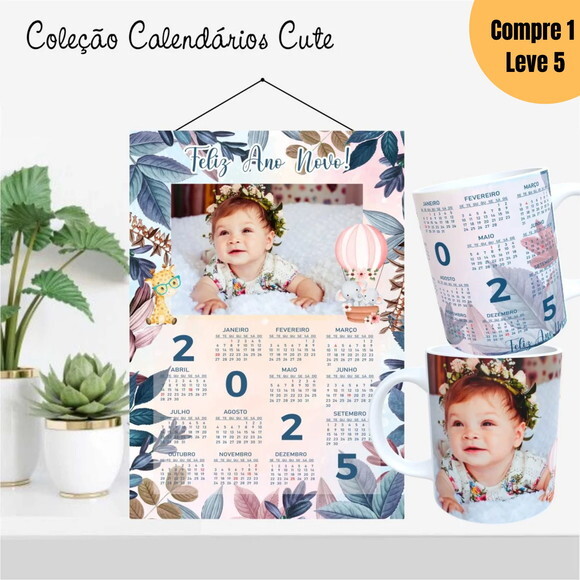 Arquivo Digital Calendários 2025 Coleção Cute 2025 -794