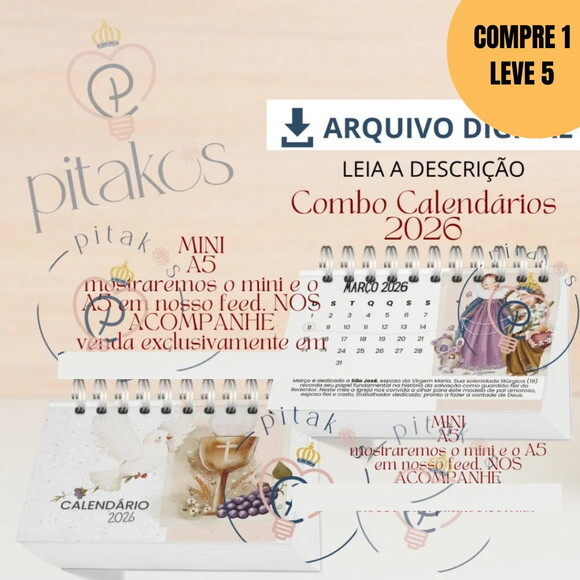 Arquivo Digital Calendários Encadernados 2026 -5639