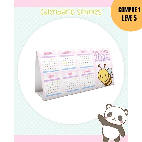 Arquivo Digital Calendários Fofinhos 2026 -6110