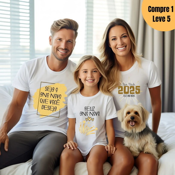 Arquivo Digital Camiseta de Ano Novo 2025 -802