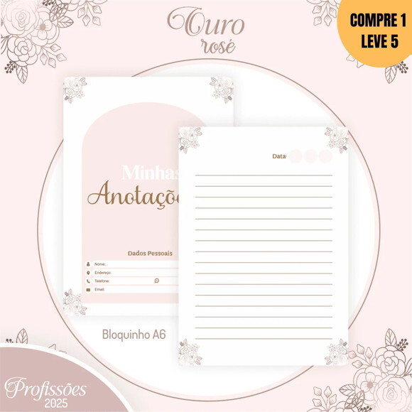 Arquivo Digital Candy Ouro Rose Profissões 2025 -259