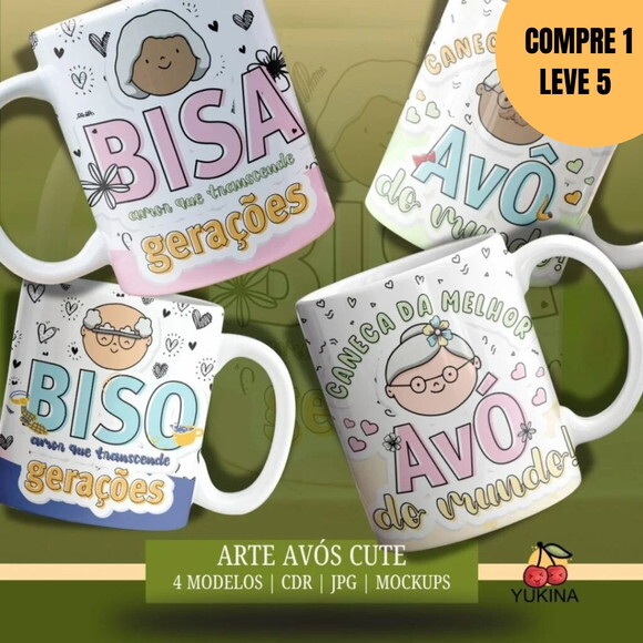 Arquivo Digital Caneca Avós 4 Artes -4600