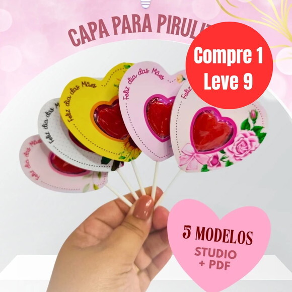 Arquivo Digital Capa para Pirulito Dia das Mães -6871